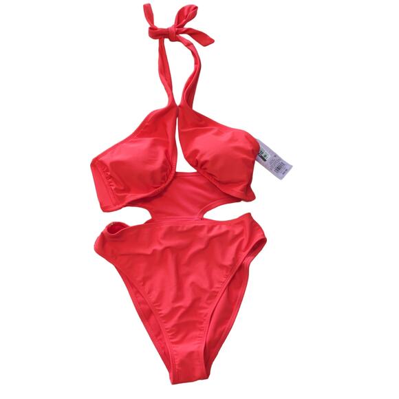 Wild Fable One Piece Swimsuit, Cutouts, M - Picture 1 of 10